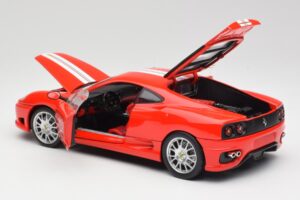 Ferrari 360 Challenge Stradale Raudonas Hot Wheels 1:18 C0407 Metalas - nuotrauka 5 iš 8