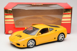 Ferrari 360 Modena 25 Jahre FMC Geltonas Bburago 1:18 3358-Y1 Metalas - nuotrauka 8 iš 8