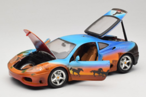 Ferrari 360 Modena Bracio Gotz Running Horses Livery Bburago 1:18 3358-B1 Metalas - nuotrauka 2 iš 8