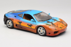 Ferrari 360 Modena Bracio Gotz Running Horses Livery Bburago 1:18 3358-B1 Metalas - nuotrauka 6 iš 8
