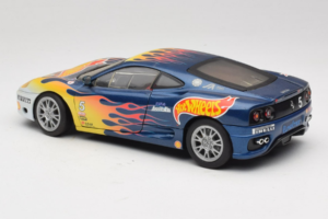 Ferrari 360 Modena Challenge #5 Hot Wheels Purple Fire Livery 1999 Bburago 1:18 29619 Metalas - nuotrauka 7 iš 8