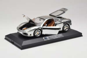 Ferrari 360 Modena Chrome Silver Riboto Leidimo Exclusive Cars 1:18 EC004 Metalas - nuotrauka 3 iš 9