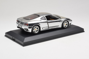 Ferrari 360 Modena Chrome Silver Riboto Leidimo Exclusive Cars 1:18 EC004 Metalas - nuotrauka 4 iš 9
