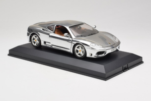 Ferrari 360 Modena Chrome Silver Riboto Leidimo Exclusive Cars 1:18 EC004 Metalas - nuotrauka 6 iš 9
