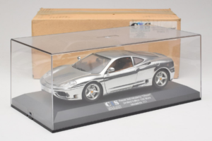 Ferrari 360 Modena Chrome Silver Riboto Leidimo Exclusive Cars 1:18 EC004 Metalas - nuotrauka 9 iš 9