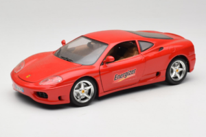 Ferrari 360 Modena Energizer Raudonas Bburago 1:18 3358-P3 Metalas