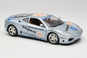Ferrari 360 Modena Expert #1 Sidabrinis Bburago 1:18 3348-S1 Metalas - nuotrauka 6 iš 8