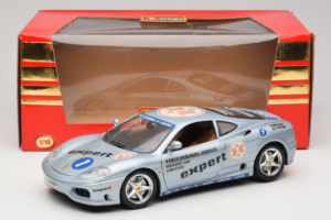 Ferrari 360 Modena Expert #1 Sidabrinis Bburago 1:18 3348-S1 Metalas - nuotrauka 8 iš 8