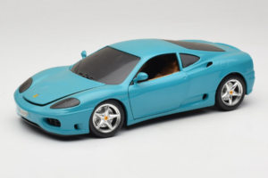 Ferrari 360 Modena Migros Ribotasis Leidimas 333 vnt Mėlynas Bburago 1:18 3358-G1 Metalas