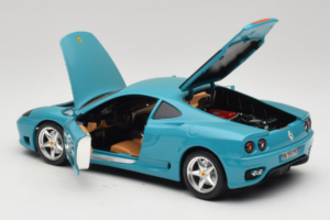 Ferrari 360 Modena Migros Ribotasis Leidimas 333 vnt Mėlynas Bburago 1:18 3358-G1 Metalas - nuotrauka 5 iš 8