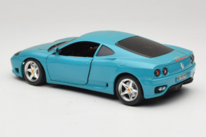 Ferrari 360 Modena Migros Ribotasis Leidimas 333 vnt Mėlynas Bburago 1:18 3358-G1 Metalas - nuotrauka 7 iš 8