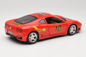 Ferrari 360 Modena #10 5 Jahre IG Bburago Raudonas Bburago 1:18 3358-P2 Metalas - nuotrauka 3 iš 8