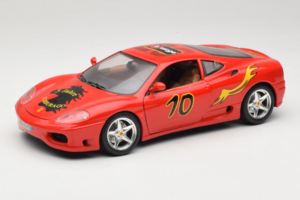 Ferrari 360 Modena #10 5 Jahre IG Bburago Raudonas Bburago 1:18 3358-P2 Metalas