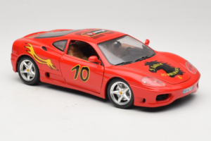 Ferrari 360 Modena #10 5 Jahre IG Bburago Raudonas Bburago 1:18 3358-P2 Metalas - nuotrauka 6 iš 8