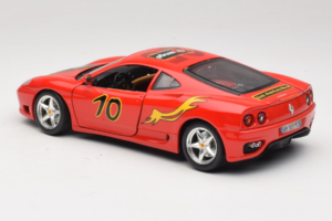 Ferrari 360 Modena #10 5 Jahre IG Bburago Raudonas Bburago 1:18 3358-P2 Metalas - nuotrauka 7 iš 8