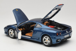 Ferrari 360 Modena #15 Ribotasis Leidimas Mėlynas Metallic Bburago 1:18 3358-F1 Metalas - nuotrauka 5 iš 8