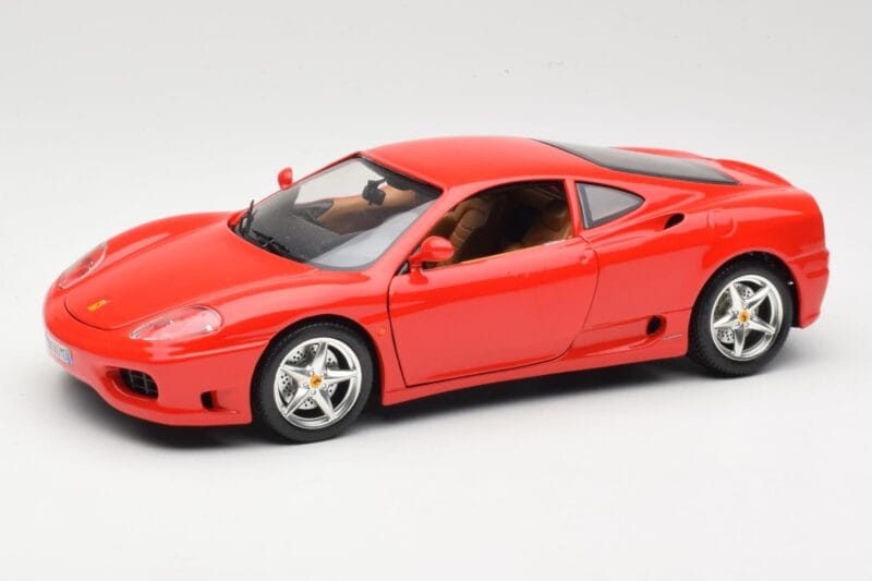 Ferrari 360 Modena Raudonas Bburago 1:18 3358 Metalas