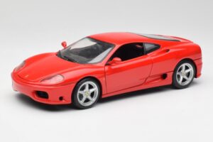 Ferrari 360 Modena Raudonas Hot Wheels 1:18 25736 Metalas
