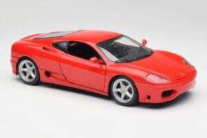 Ferrari 360 Modena Raudonas Hot Wheels 1:18 25736 Metalas - nuotrauka 6 iš 8