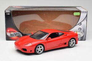 Ferrari 360 Modena Raudonas Hot Wheels 1:18 25736 Metalas - nuotrauka 8 iš 8