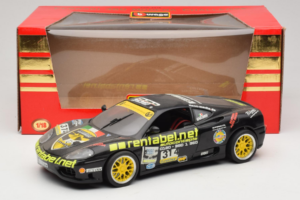 Ferrari 360 Modena Rentabel #314 Gagliardi Juodas Bburago 1:18 3378-B1 Metalas - nuotrauka 8 iš 8