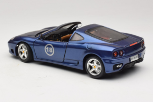 Ferrari 360 Modena Targa Ribotasis Leidimas 333 vnt Violetinis Metallic Bburago 1:18 3348-F1 Metalas - nuotrauka 7 iš 8