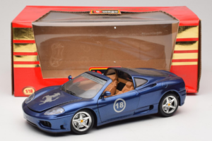 Ferrari 360 Modena Targa Ribotasis Leidimas 333 vnt Violetinis Metallic Bburago 1:18 3348-F1 Metalas - nuotrauka 8 iš 8