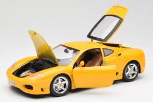 Ferrari 360 Modena Geltonas Bburago 1:18 3368 Metalas - nuotrauka 2 iš 8