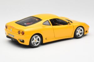 Ferrari 360 Modena Geltonas Bburago 1:18 3368 Metalas - nuotrauka 3 iš 8