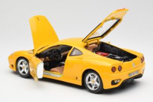 Ferrari 360 Modena Geltonas Bburago 1:18 3368 Metalas - nuotrauka 5 iš 8