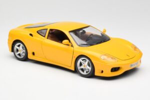 Ferrari 360 Modena Geltonas Bburago 1:18 3368 Metalas - nuotrauka 6 iš 8