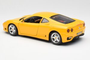 Ferrari 360 Modena Geltonas Bburago 1:18 3368 Metalas - nuotrauka 7 iš 8