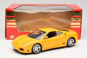 Ferrari 360 Modena Geltonas Bburago 1:18 3368 Metalas - nuotrauka 8 iš 8