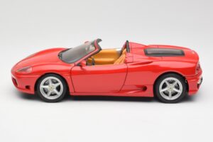 Ferrari 360 Spider Raudonas Hot Wheels 1:18 FER129 Metalas - nuotrauka 4 iš 8