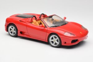 Ferrari 360 Spider Raudonas Hot Wheels 1:18 FER129 Metalas - nuotrauka 6 iš 8
