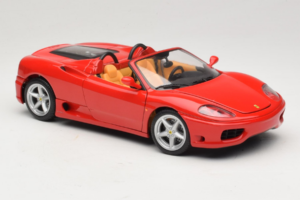 Ferrari 360 Spider Raudonas Hot Wheels 1:18 27774-M1 Metalas - nuotrauka 6 iš 8
