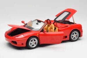 Ferrari 360 Spider Raudonas Hot Wheels 1:18 57310 Metalas - nuotrauka 2 iš 8