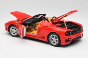 Ferrari 360 Spider Raudonas Hot Wheels 1:18 57310 Metalas - nuotrauka 5 iš 8