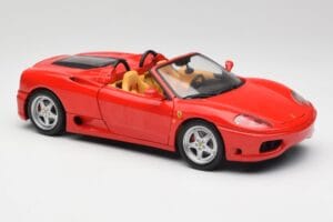 Ferrari 360 Spider Raudonas Hot Wheels 1:18 57310 Metalas - nuotrauka 6 iš 8