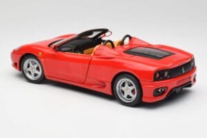 Ferrari 360 Spider Raudonas Hot Wheels 1:18 57310 Metalas - nuotrauka 7 iš 8