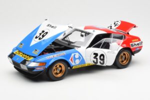 Ferrari 365 GTB/4 #39 J-C. Andruet / Lena 24 Hours of Le Mans 1972 Kyosho 1:18 08164E Metalas - nuotrauka 2 iš 8