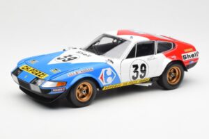Ferrari 365 GTB/4 #39 J-C. Andruet / Lena 24 Hours of Le Mans 1972 Kyosho 1:18 08164E Metalas