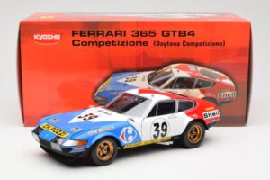 Ferrari 365 GTB/4 #39 J-C. Andruet / Lena 24 Hours of Le Mans 1972 Kyosho 1:18 08164E Metalas - nuotrauka 8 iš 8