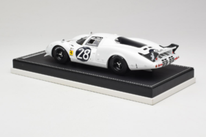 Ferrari 365 P2 #28 M. Gregory / J. Schlesser NART 24 Hours of Daytona 1967 Baltas AB Models 1:18 REMC019 Derva - nuotrauka 5 iš 6