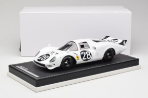 Ferrari 365 P2 #28 M. Gregory / J. Schlesser NART 24 Hours of Daytona 1967 Baltas AB Models 1:18 REMC019 Derva - nuotrauka 6 iš 6