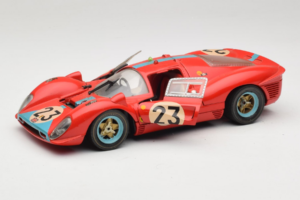 Ferrari 412P #23 W. Mairesse / J. Beurlys Le Mans 1967 Raudonas Revell 1:18 48826 Metalas - nuotrauka 2 iš 8