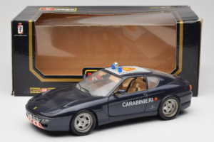 Ferrari 456 GT Carabinieri Juodas Bburago 1:18 3036-B3 Metalas - nuotrauka 8 iš 8