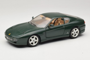 Ferrari 456 GT Tamsiai Žalias Bburago 1:18 3046-GR1 Metalas