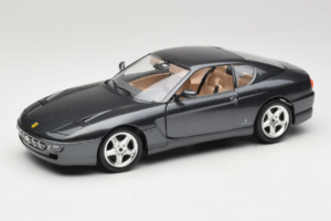 Ferrari 456 GT Pilkas Metallic Ypatingas Lakavimas Bburago 1:18 3036D Metalas