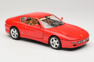 Ferrari 456 GT Raudonas Bburago 1:18 3046-R1 Metalas - nuotrauka 6 iš 8
